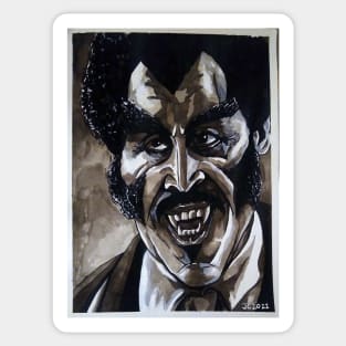 Blacula "Barbarity" portrait (original) Sticker